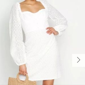 Ivory dress nwt bohoo size 18